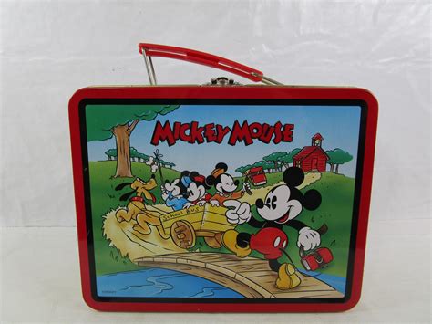 1997 metal mickey mouse lunch box|Mickey Mouse lunch box value.